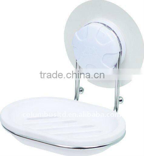 Suction bathroom accessories soap dish holder