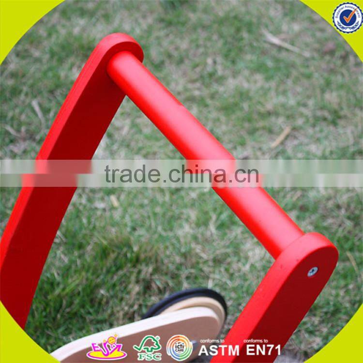 wholesale multi colored wooden blocks toy car for kids superior quality wooden blocks pull car toy for baby W13C014