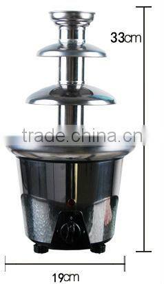 CHOCOLAZI ANT-8030 ALL Model 3 tiers wholesale Mini Home Chinese plastic Home chocolate fountain