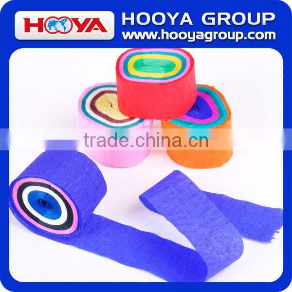 Colorful Party DIY Crepe Four Rainbow Paper Streamers