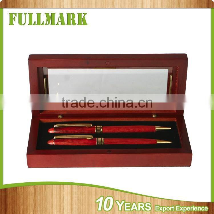 Wooden elegant large creative pen display case