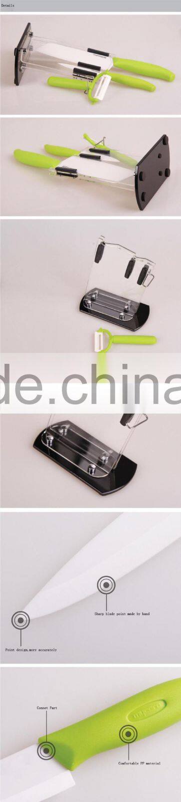 Food safe ceramic knife set