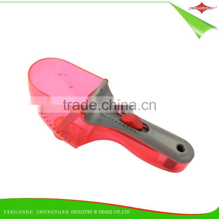 ZY-L1041 wholesale flexible plastic adjustable measuring spoon 30ml