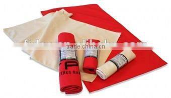 super fine printed antibacterial microfiber suede sport towel