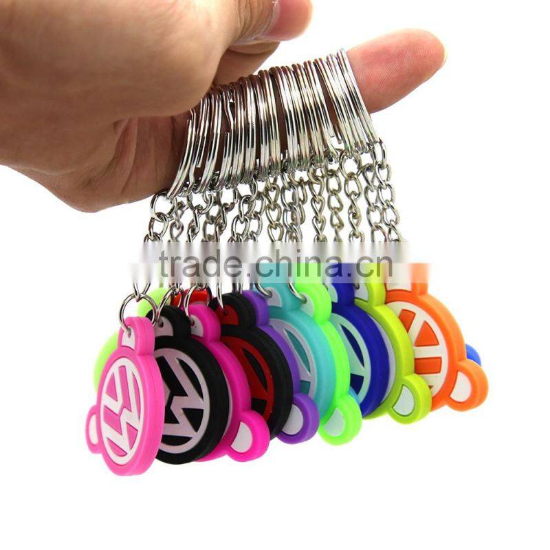 2017 Hot sale new product custom colorful PVC Keychain Made In China wholesale