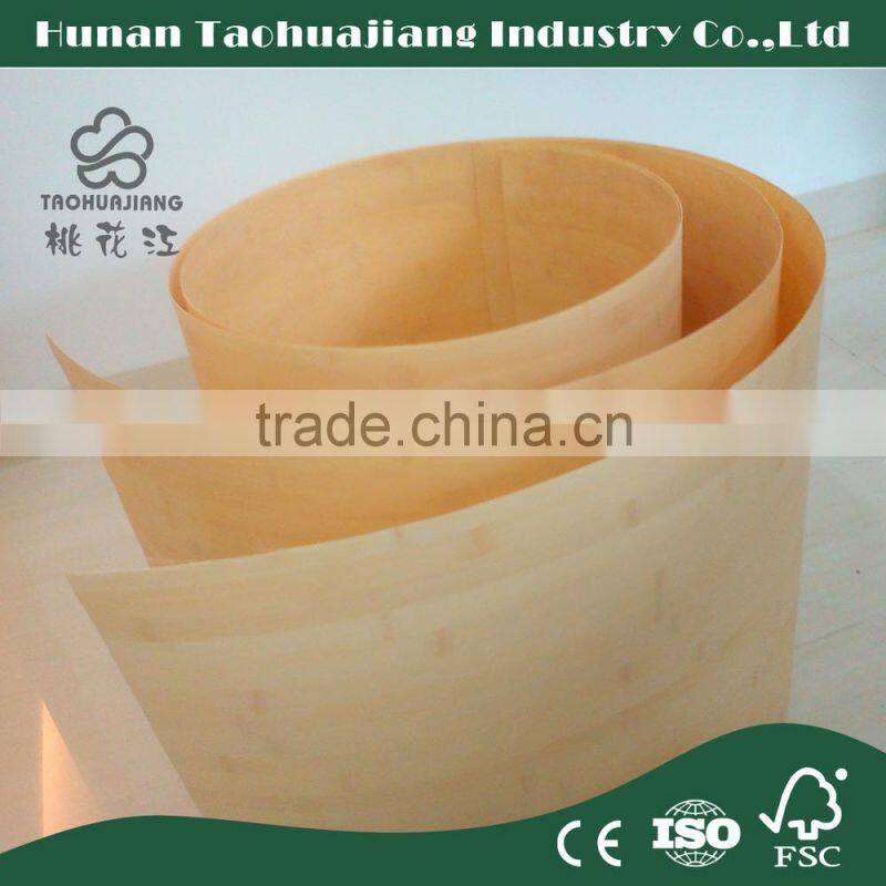 Eco-Friendly Bamboo Plywood Veneer For Furniture Decoration Nature Color