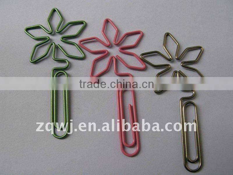 Cute shape colorful paper clip in PP box for promotion