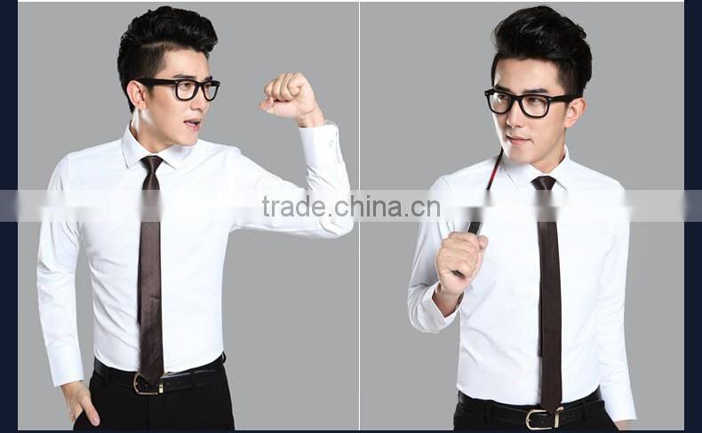 OEM long sleeve shirt for men,custom business shirts,slim fit white men dress shirt