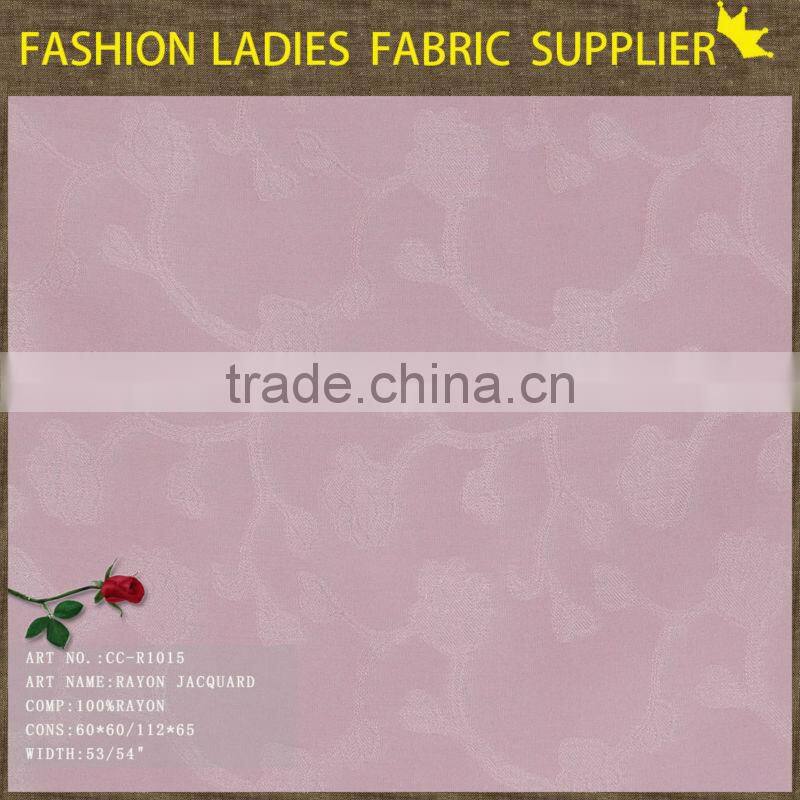 new pattern 100 pure rayon challie dobby fabric for suit and pants solid rayon fabric silk jacquard fabric