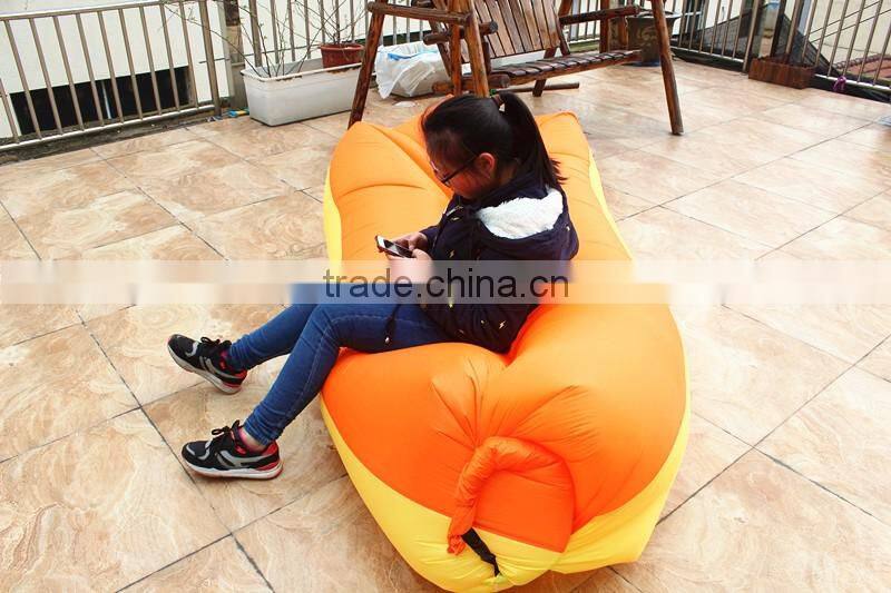 2017 inflatable lounger square head air sofa lay bag camping