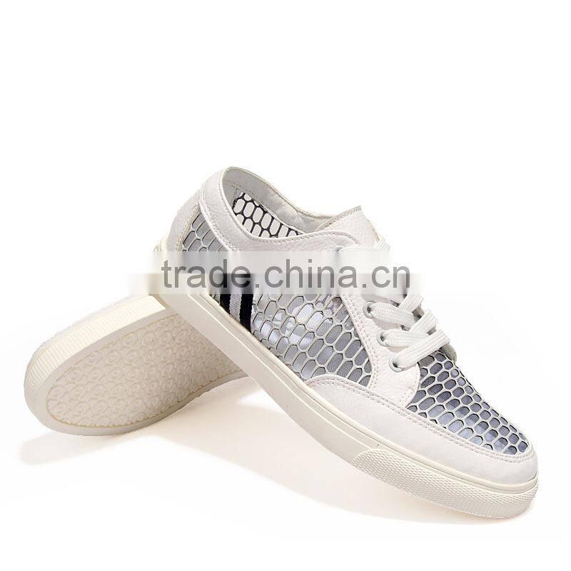 summer hollow casual shoes sample fashion for male, men transparency casual skateboard shoes hollow out high quality