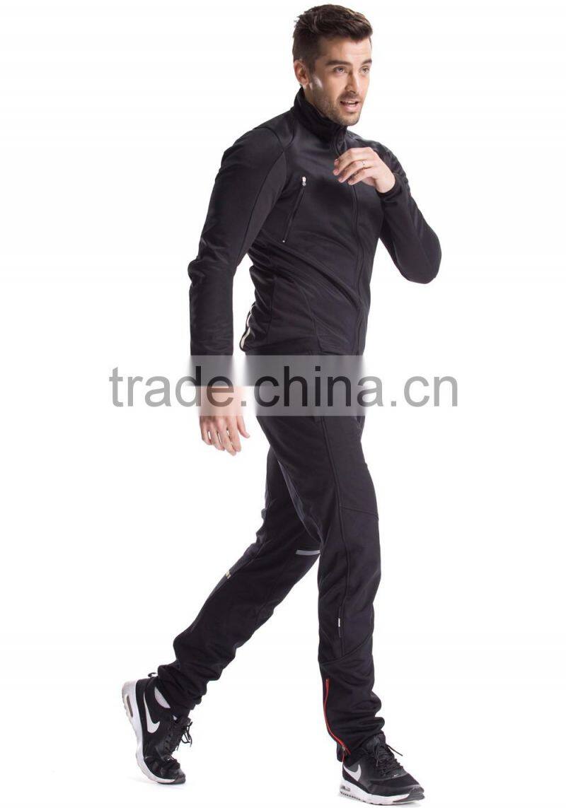 2017 top design fitted wholesale latest design mens tracksuit with slim fit size