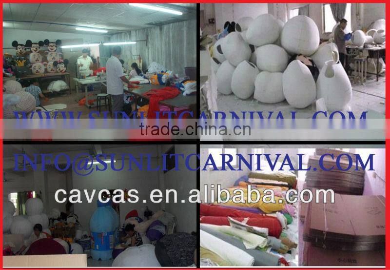 green snake mascot costume / fur mascot costume /plush costume