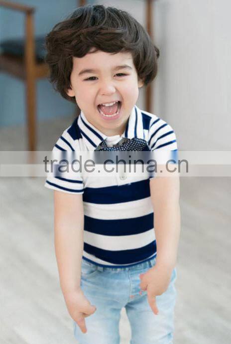 2016 stripe printing t shirt fashion children clothes kid