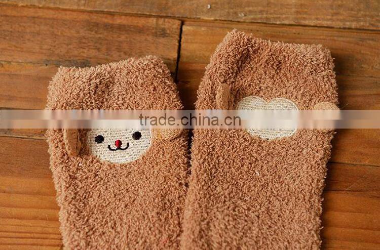 ustom Wholesale Winter Warm and Thick Cartoon Terry Pile Socks Home Socks Floor Socks