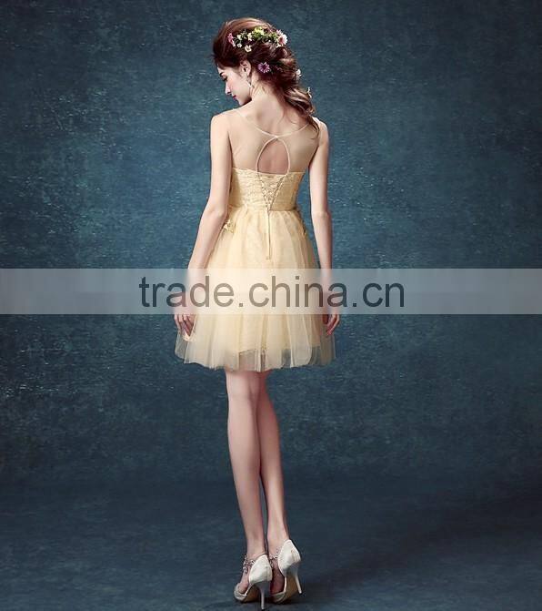 short prom night sleeveless knee length beaded model dress party