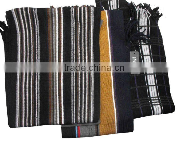 majored warp knitted colourful scarf factory in knit town of china