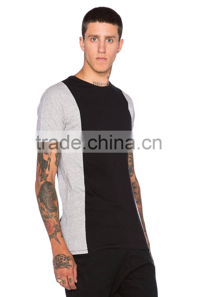 Wholesale slim fit t shirt for men blank scoop neck t shirts cheap tshirt