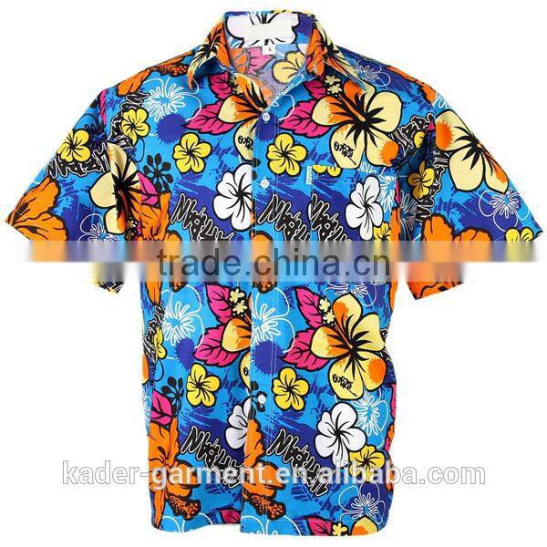 Hawaiian Aloha Cotton Shirt Colorful Big Chaba Beach Holiday