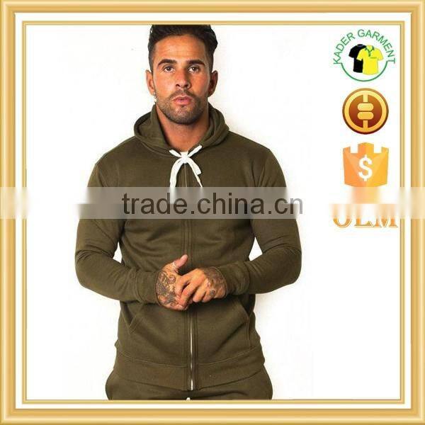 custom gym tracksuit top khaki gym hoodie slim fit hoodie wholesale