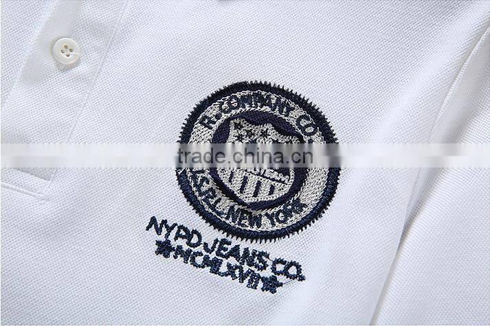 2016 new style high quality short sleeve men polo shirt 100% cotton