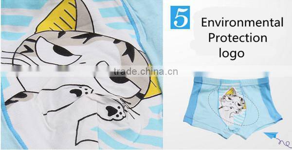 Lovely design fashion and comfortable printed lovely cartoon children boxer underwear for girls