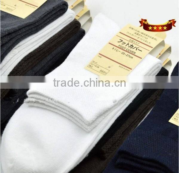 10 pcs/lot good quality solid socks free size for adults cotton breathable trendy men sport socks