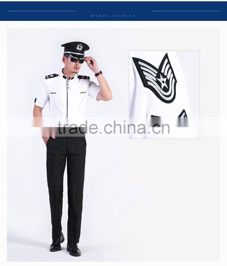 Men Polyester / Cotton Shirt Design Security Guard Uniform