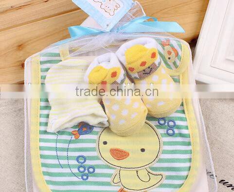 newborn baby gift set for baby socks baby gloves,baby bibs
