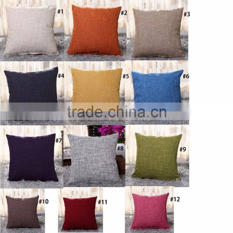 Alibaba Wholesale Cotton Linen Pillow Cover With Zipper