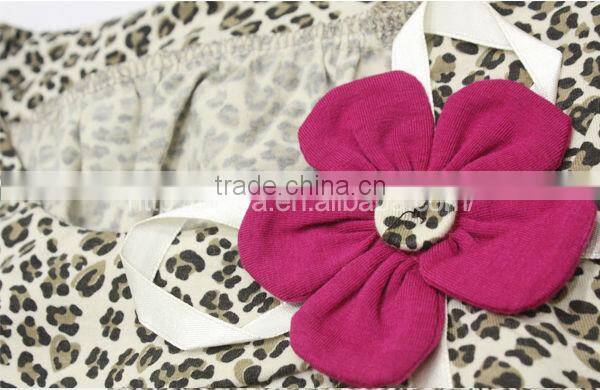 Custom wholesale turkish women pajama set leopard printing design women cotton pajamas