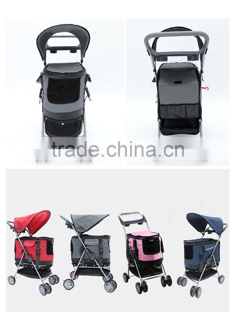 High Quality Pet Stroller Foldable Pet Trolley Foldable pet trolley/trolley pet carrier/dog strollers pet trolley