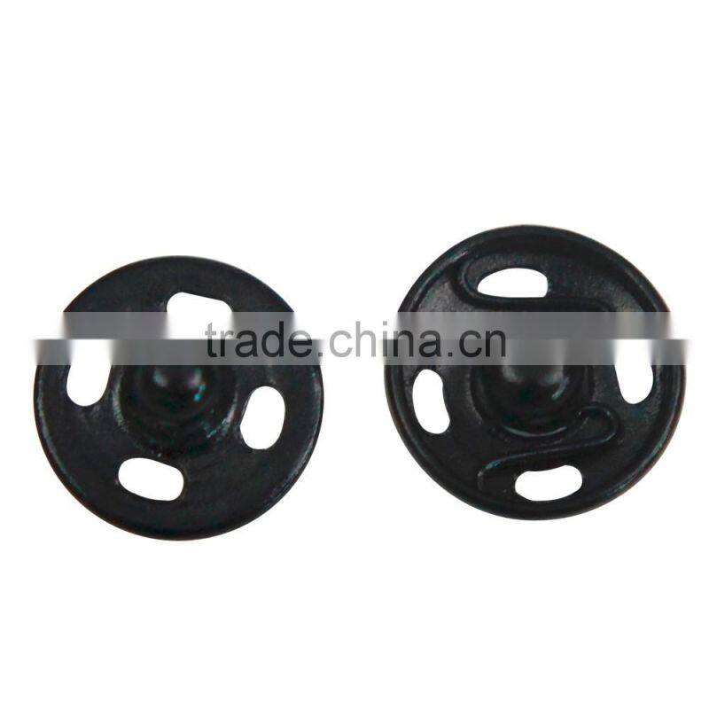 D&D Black 20pcs/lot 7mm/8mm/10mm/12mm Small Metal Snap Fasteners Press Button Sewing Accessory