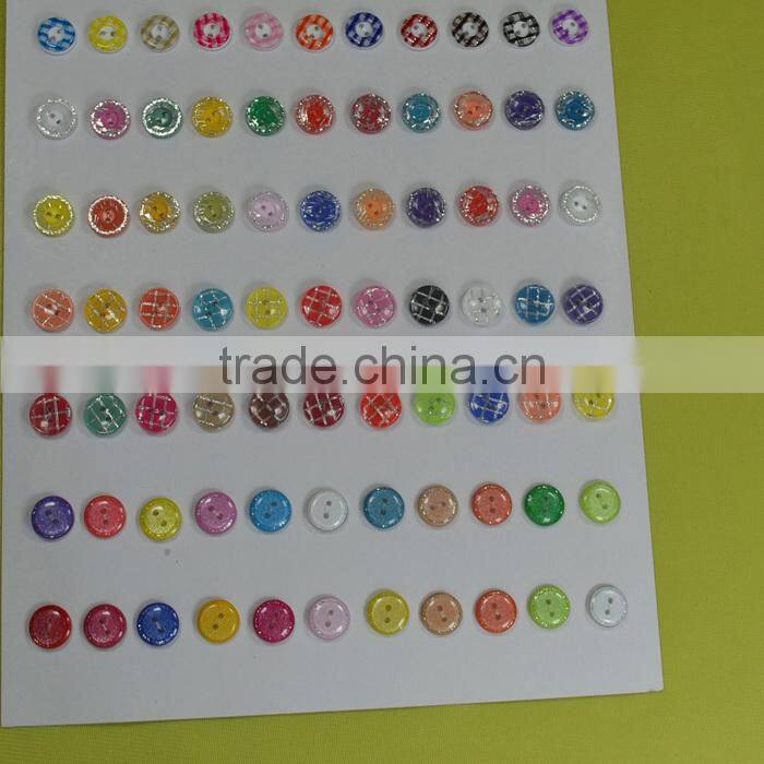 cloth covered button with color powder from fabric covered button