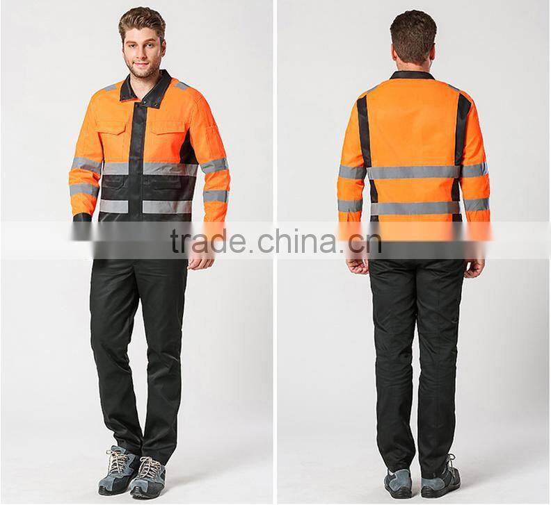 new fashion yellow safety reflective jacket unisex workwear