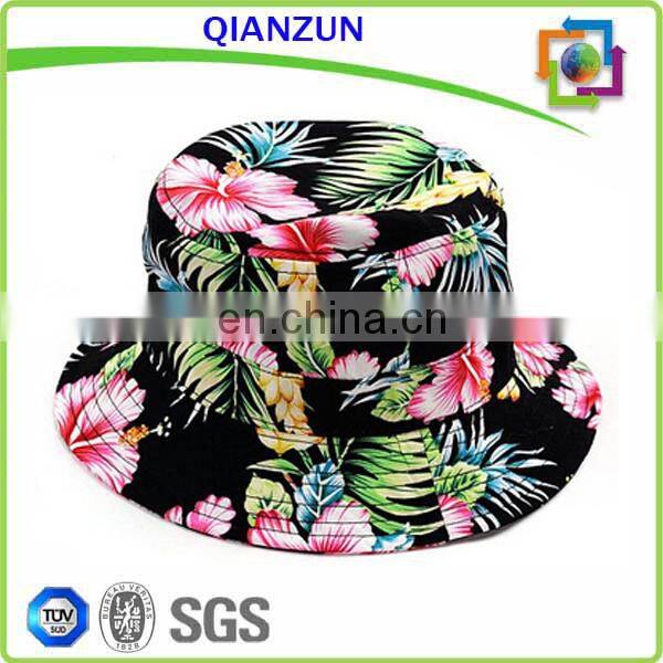 Blank floral Cotton Bucket Hat Boonie Bucket hats/caps
