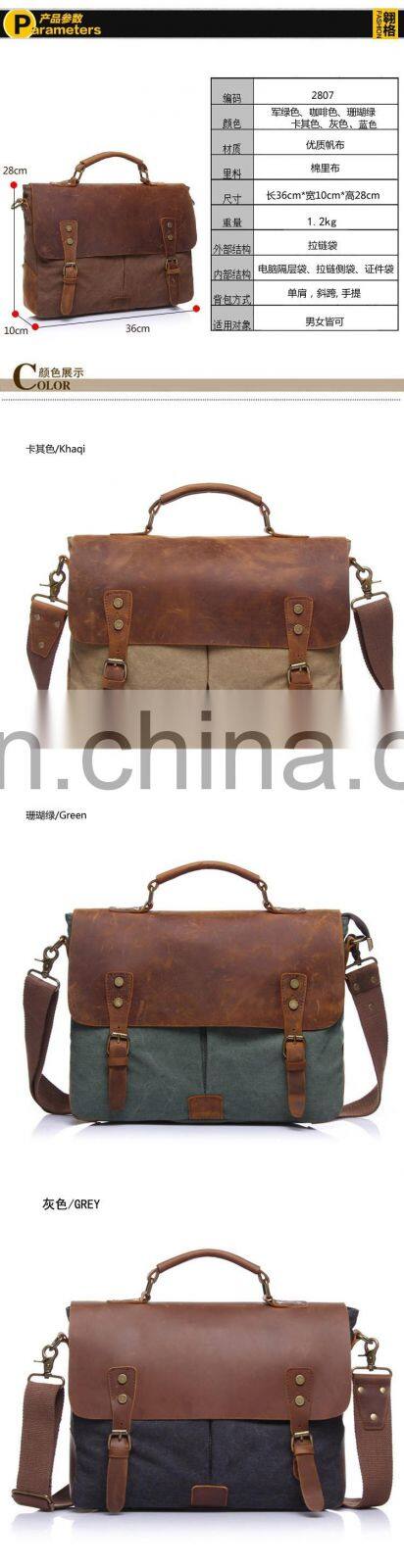JL Bag170011 2017 Canvas Bag Leisure/Work Bag Man bag Single Shoulder Bag