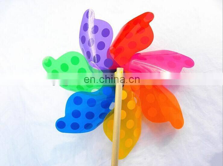 New colorful plastic windmill toys customer LOGO windmll toys