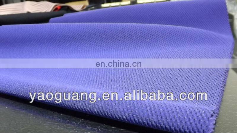 Knit double layers polyester mesh fabric for sportwear