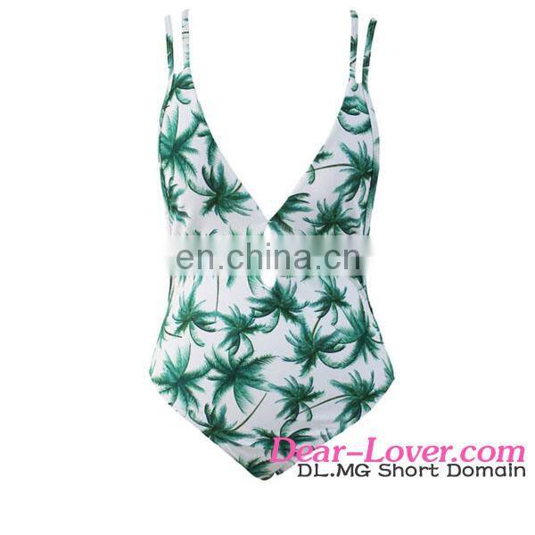 Fashion Sexy one piece Hot Selling Popular Printed lady swimwear