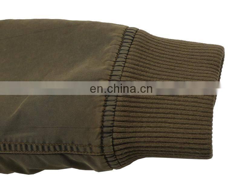 Unisex Nylon washed bomber jacket,custom wholesale bomber jacket