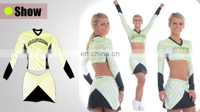 Hot Sales Newest Fashion Comfortable wholesale custom sublimated Cheerleader Uniform