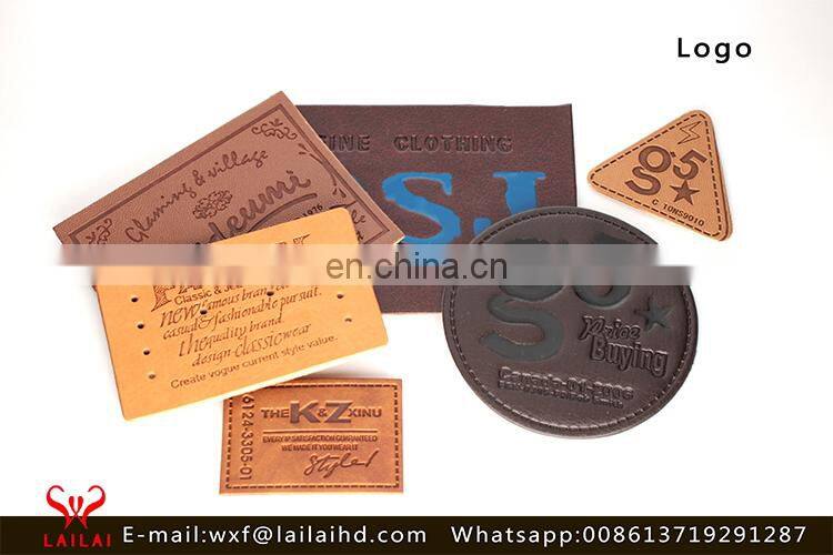 Custom plastic clothing label bag logo for handbag