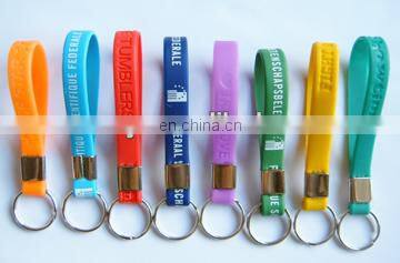 the Cheapest custom silicone Wristband key chains