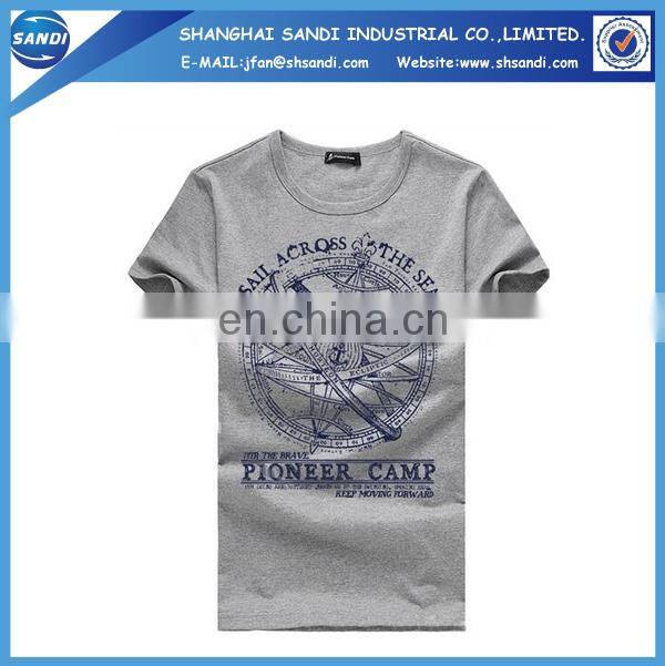 Promotional custom logo print sports t-shirt