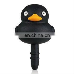 Cute Yellow Duck Silicone Earphone Plug