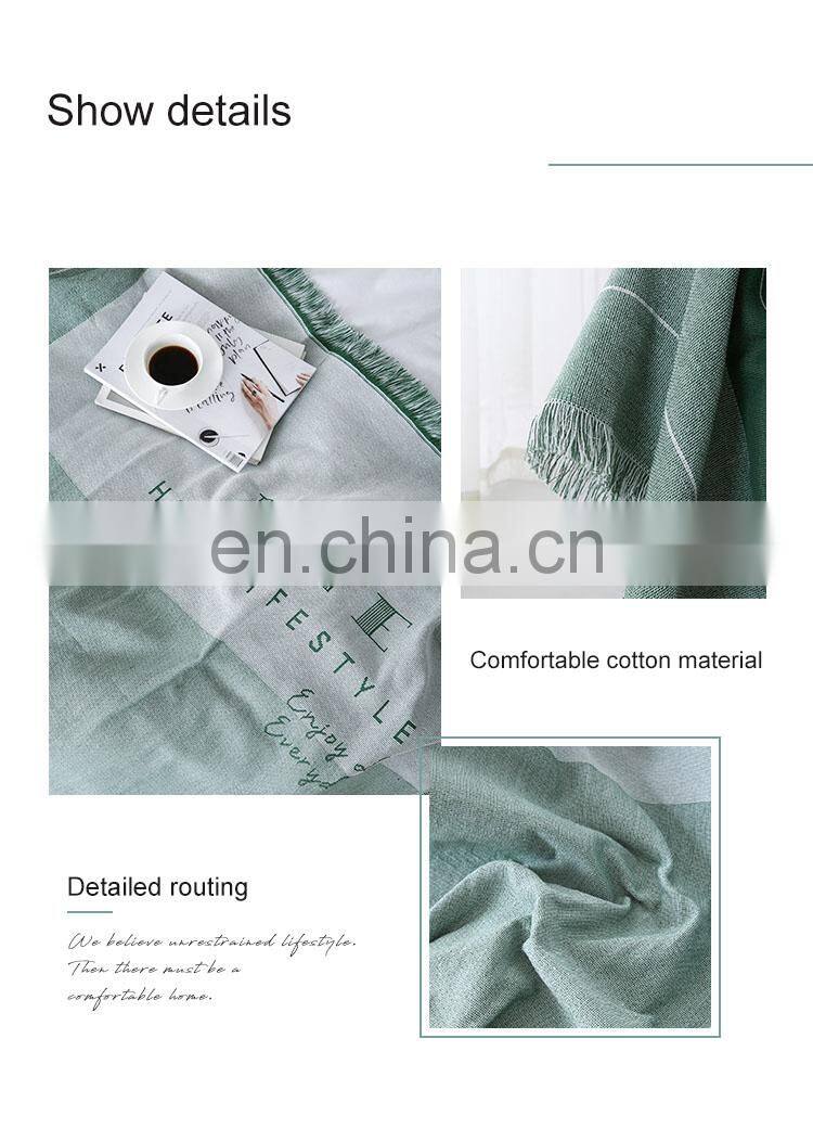 RAWHOUSE cheap factory price original ins sofa cover for fall Nordic woven decorative throw blanket with low moq