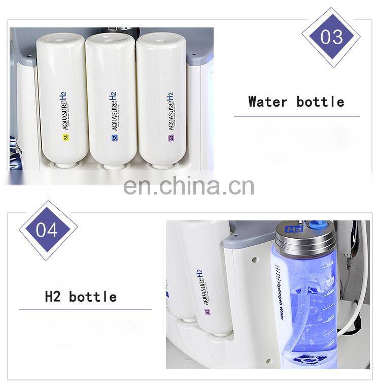 Hot Selling Korean H2 O2 Aqua Water Facial Spa Oxygen Peel Skin Care Machine