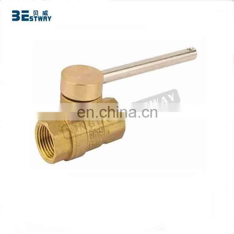 BWVA magnetic handle forged brass locked ball valve