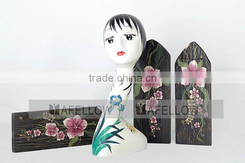 Window Dispaly RetroStyle mannequin head Plastic Female Realistic head manikin,Wholesale Cheaper Head Mannequin, H1103